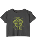 Kelsey Blackstone Grey Crop Tee